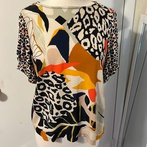 Beautiful print top from Anthropologie